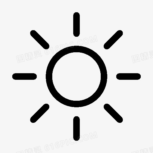天气太阳图标