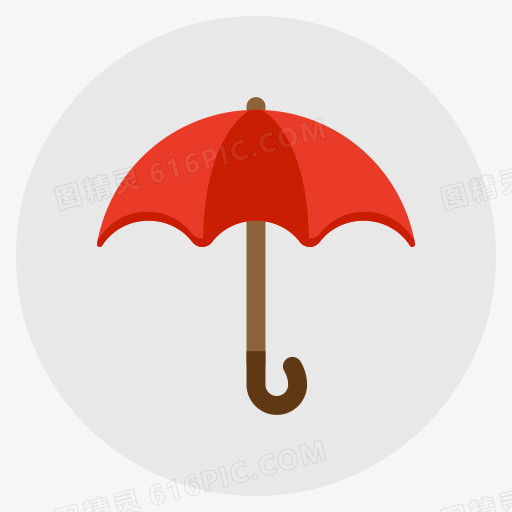 保险保护雨安全伞防水平面设计图标（设置1）