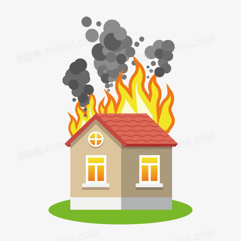 关键词:免抠元素房屋房产房子保险保障安全着火矢量图精灵为您提供