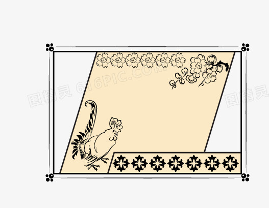 鸡年边框