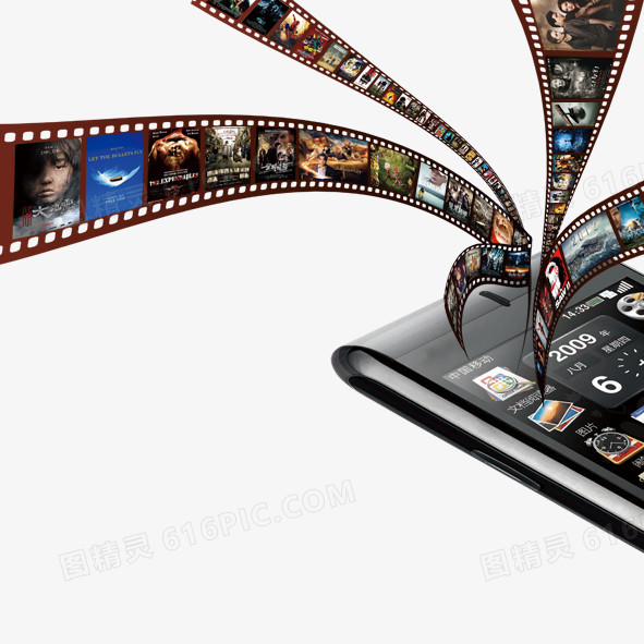 矢量图标iphone6手机影片胶卷小米手机模型手机矢量影片场记板与影片