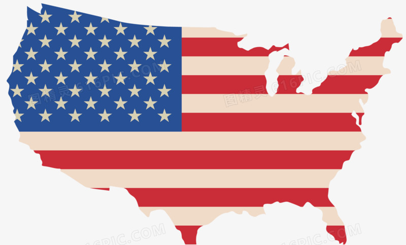 矢量美国地图