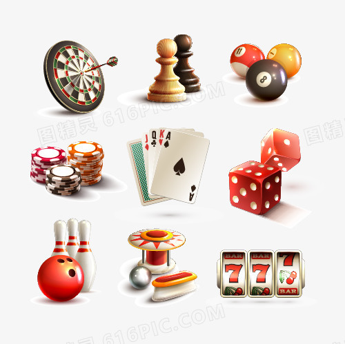 赌博体育娱乐图标设计矢量素材,游戏图标,标靶,