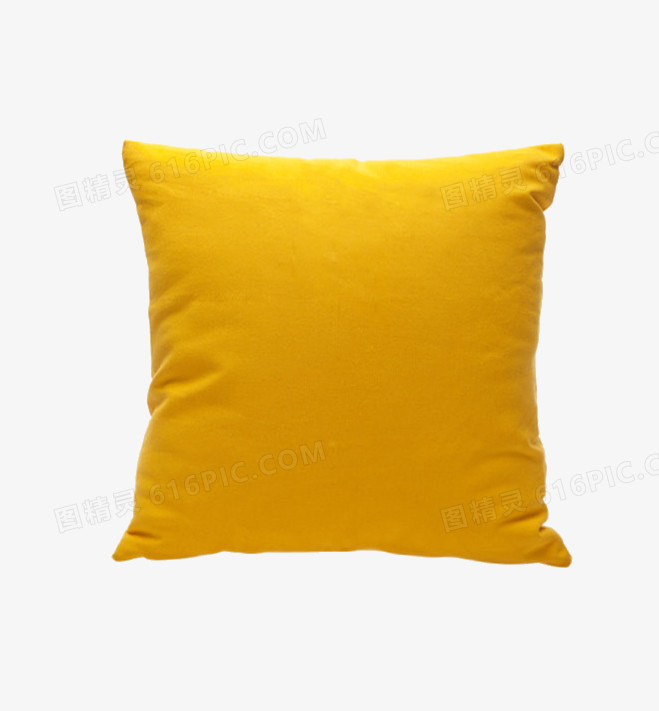 黄色抱枕
