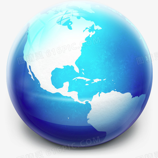 辉光球无效地球全球发光球图标