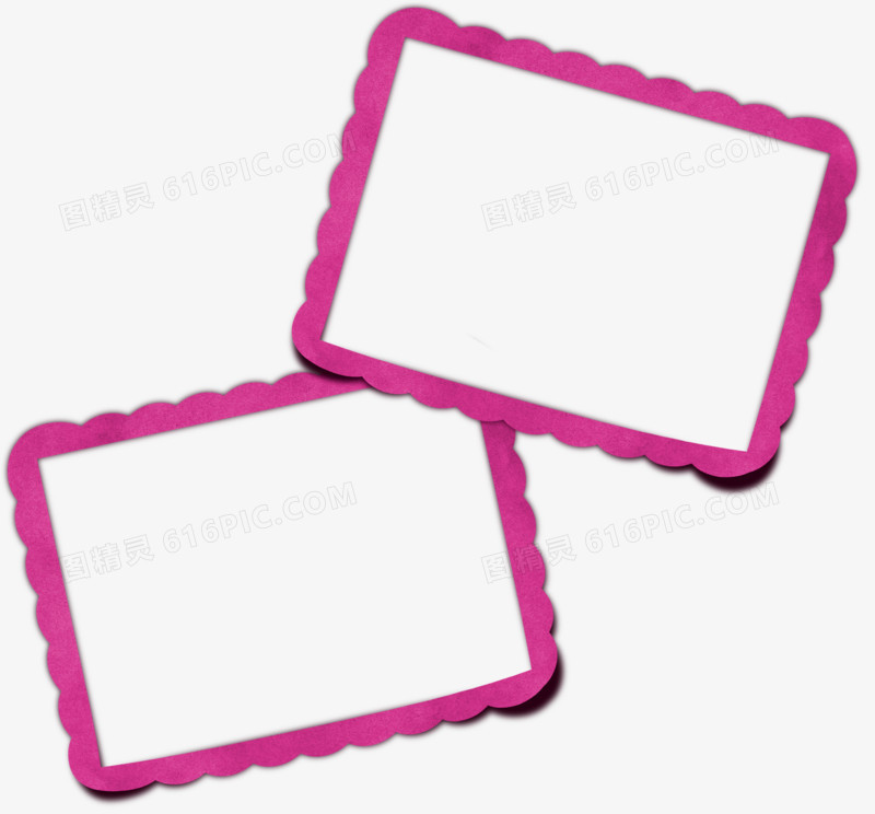 边框图片素材手绘相框素材 粉色相框
