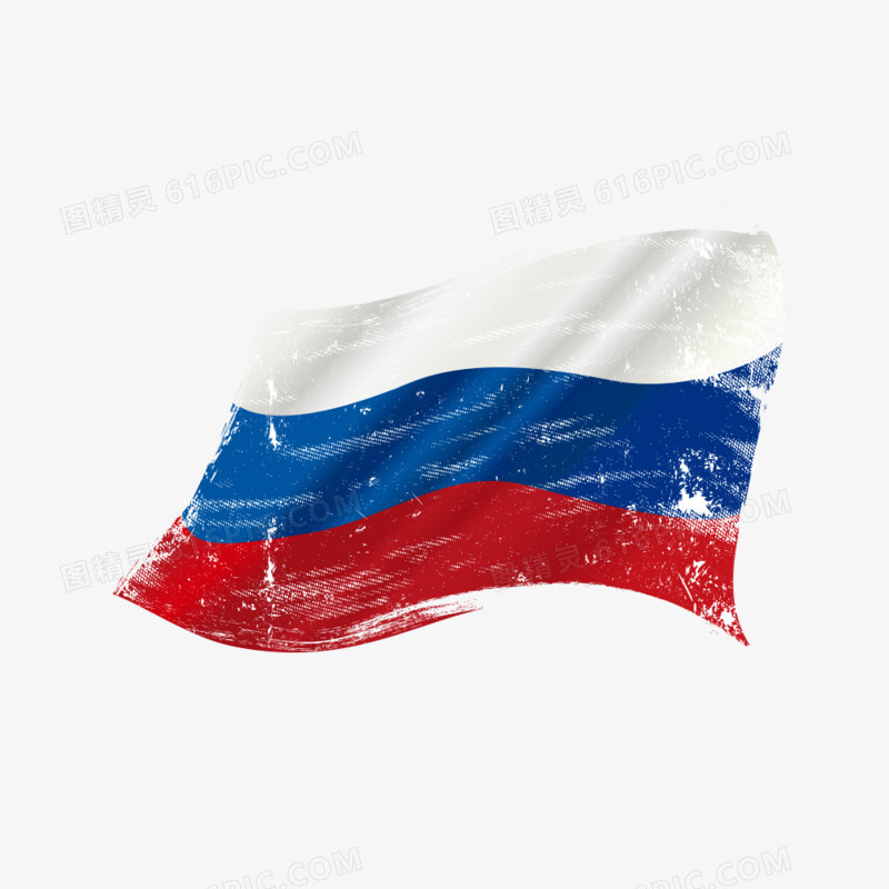 水彩俄罗斯国旗矢量素材