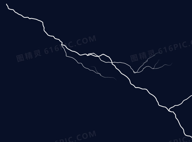 白色刺眼闪电