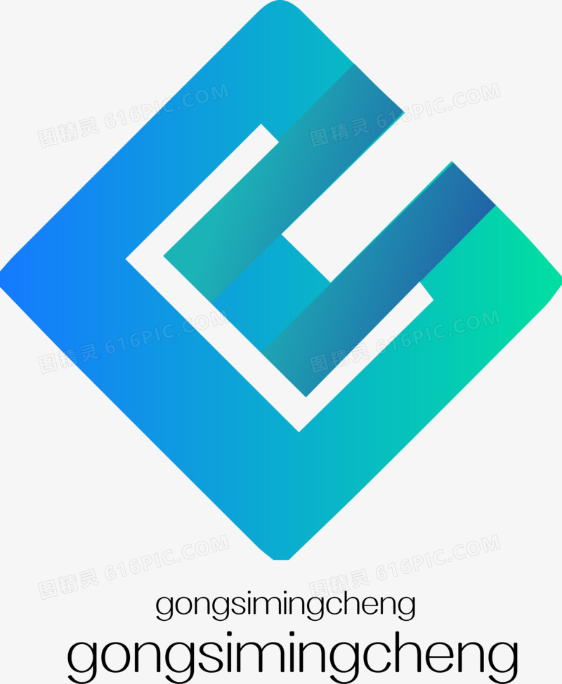 矢量蓝色logo