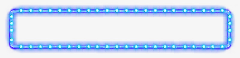 蓝色绚丽灯光边框