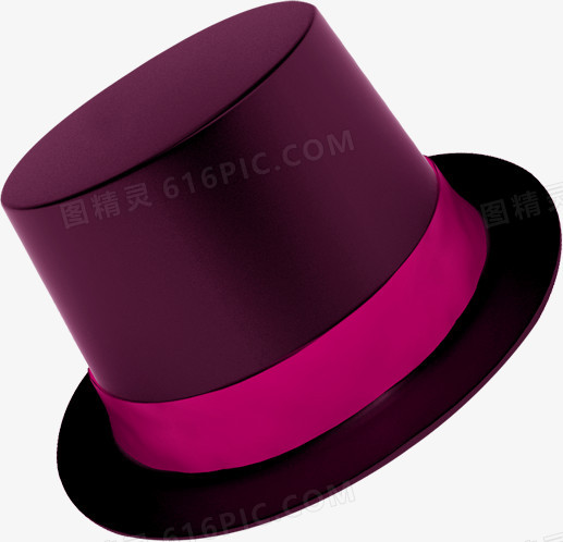 紫色高帽双11促销活动素材