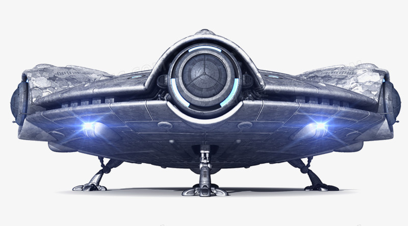 机械创意广告飞碟外星人ufo宇宙太空现代科技图精灵为您提供飞行器
