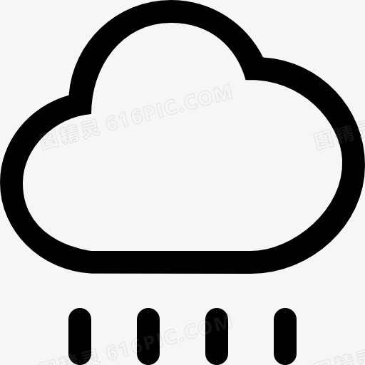 下雨的天气图标