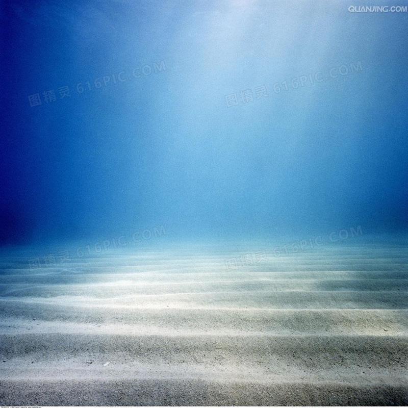 蓝色海洋底部光效叠加