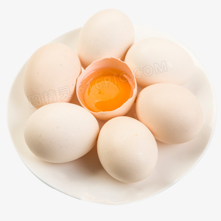 一盘新鲜鸡蛋