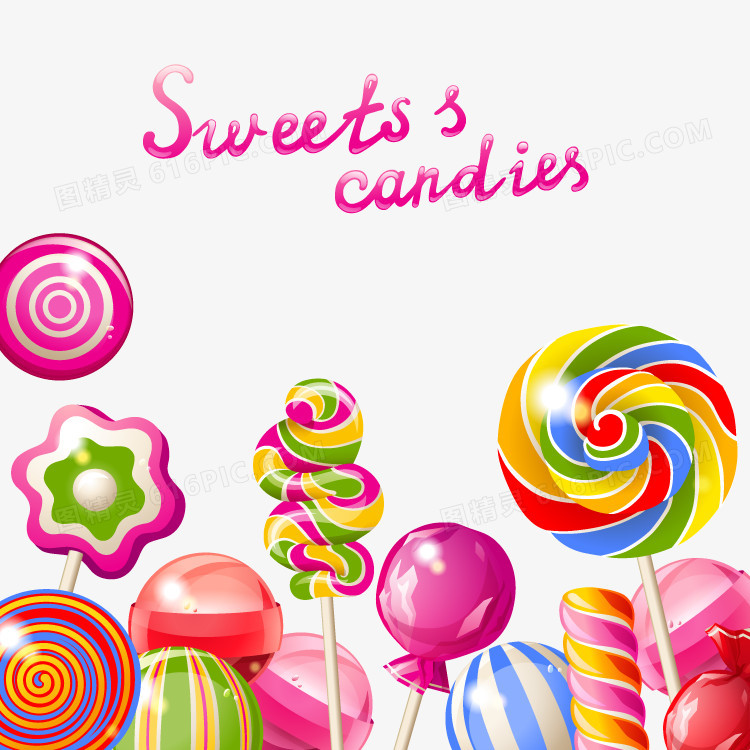 3d图片素材3d糖果素材 彩色糖果
