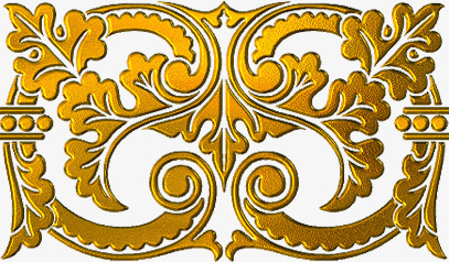 金黄色复古欧式图标