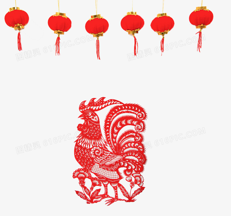 喜庆鸡年素材