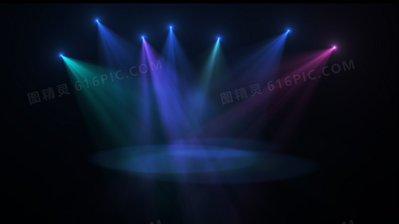 舞台灯光光束彩色