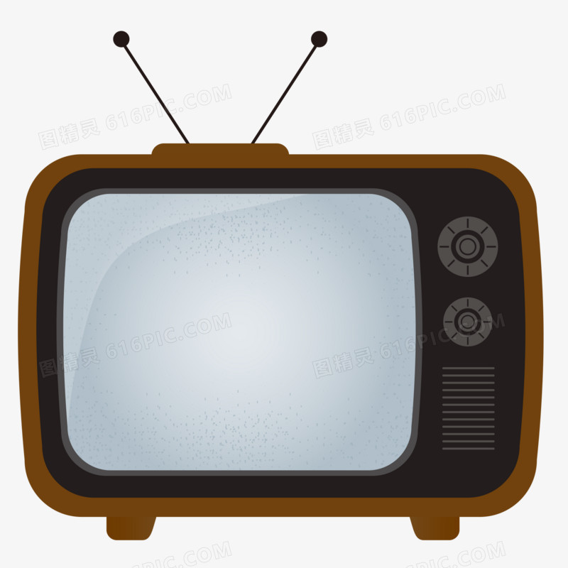 卡通手绘旧电视老电视电视免抠元素