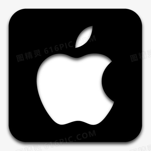 应用程序苹果标志黑色图标
