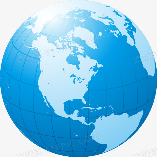 蓝色科技地球地图