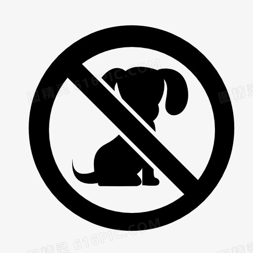 宠物禁止入内标志