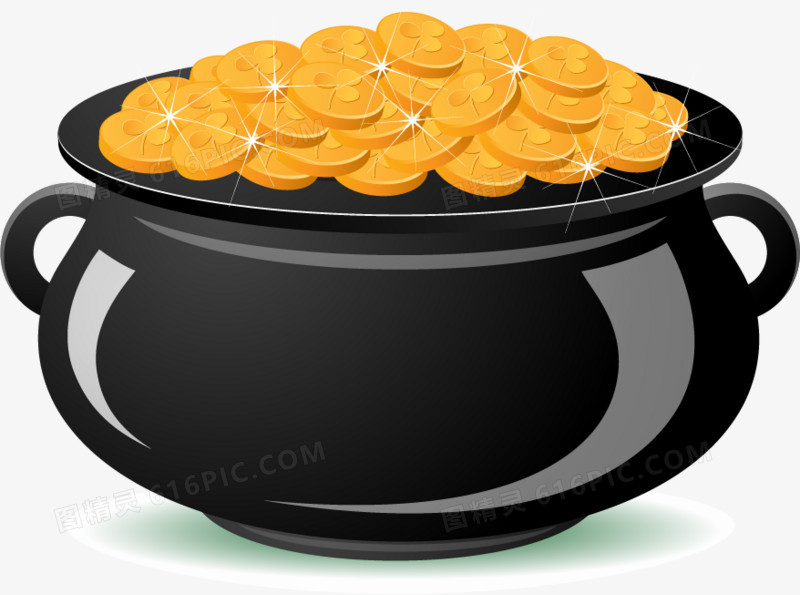 矢量手绘金币
