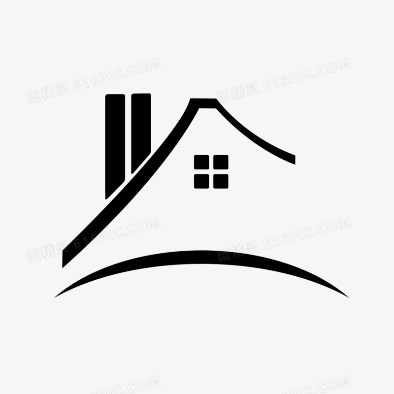 手绘矢量民宿logo图标素材