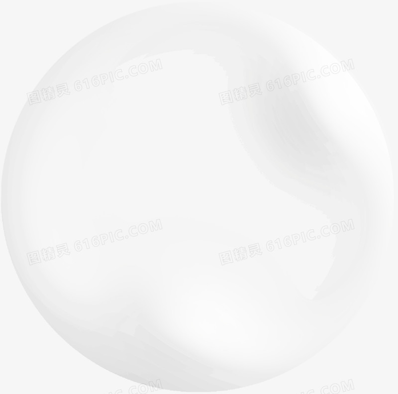 白色透明气泡