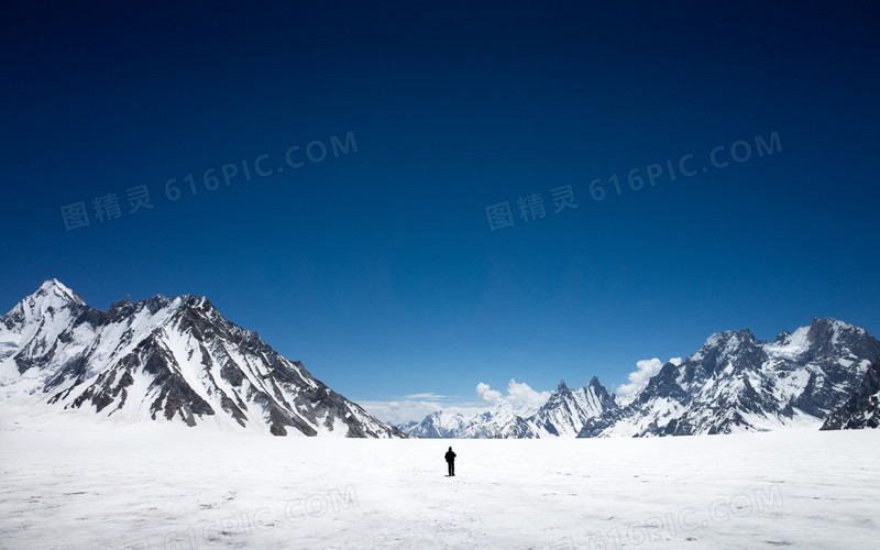 雪山滑雪冬天背景