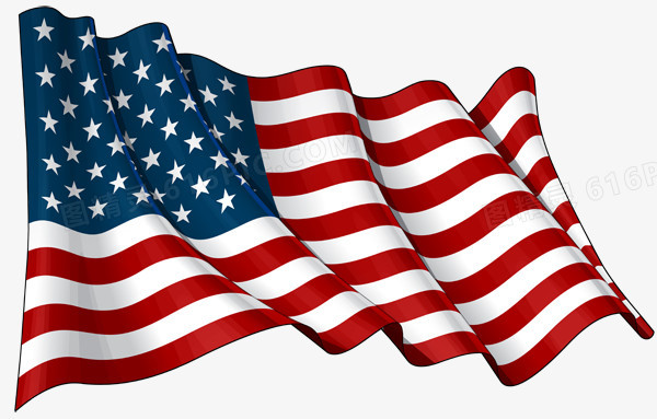 飘扬的美国旗帜