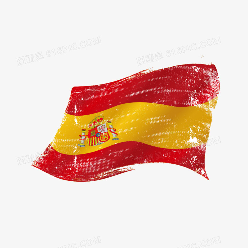 西班牙国旗矢量素材
