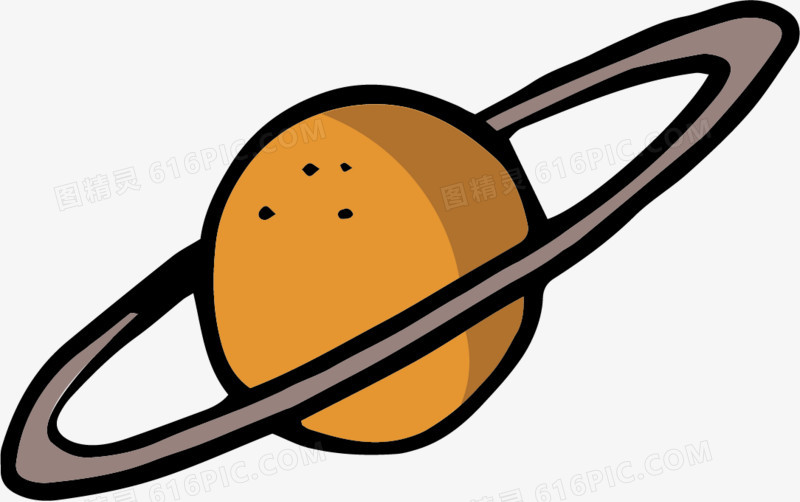 矢量卡通宇宙素材土星