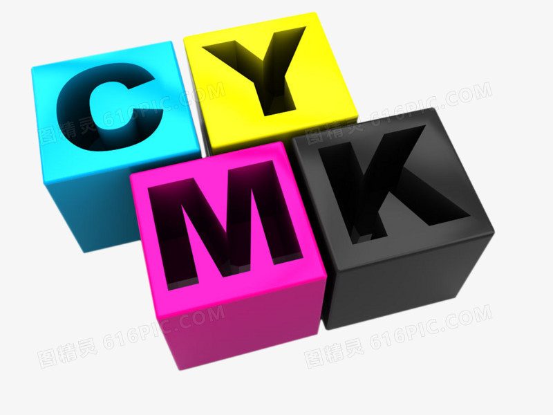 高清立体CMYK元素