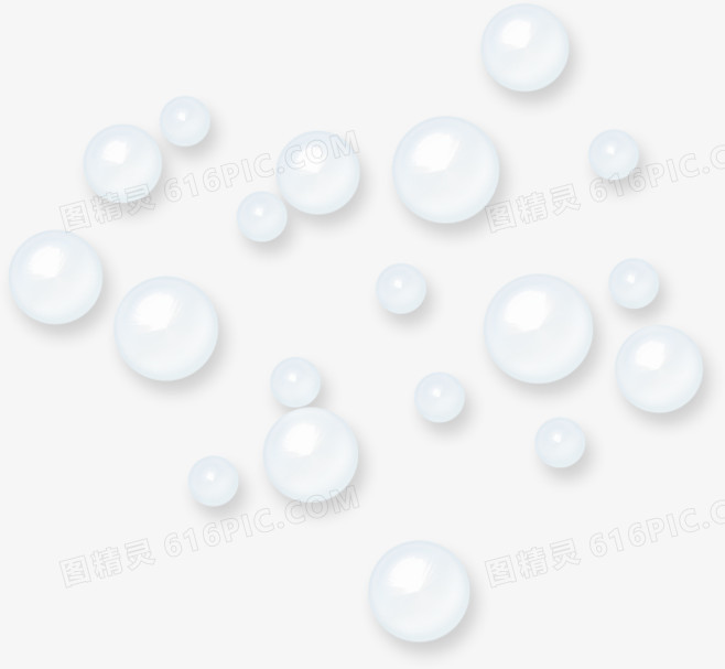 高清创意白色透明的水珠