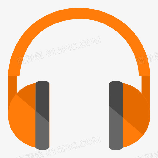 耳机扁平化风格浏览器PNG图标