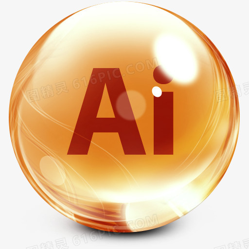 人工智能Adobe CS玻璃停靠图标