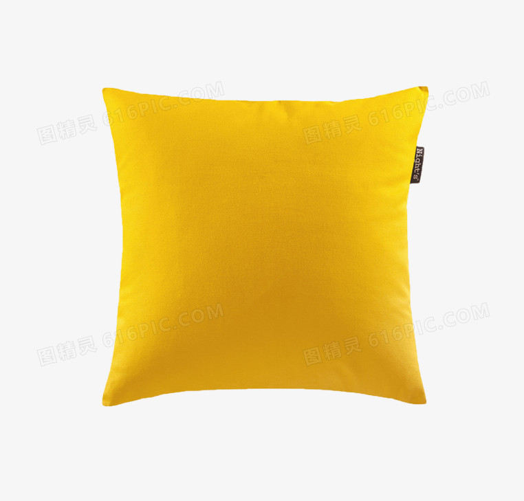 黄色抱枕