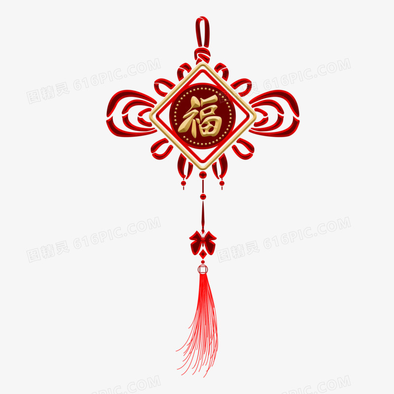 卡通手绘中国节挂饰装饰免抠元素