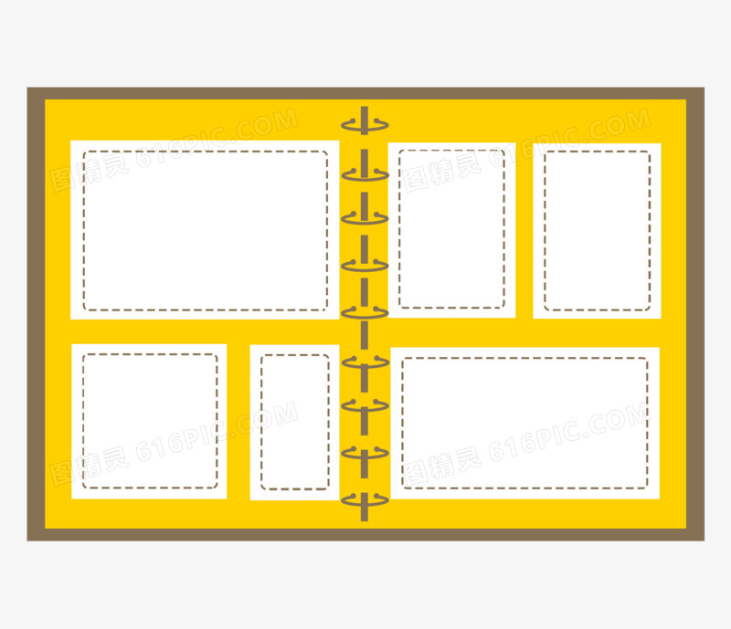 手绘卡通相册边框元素