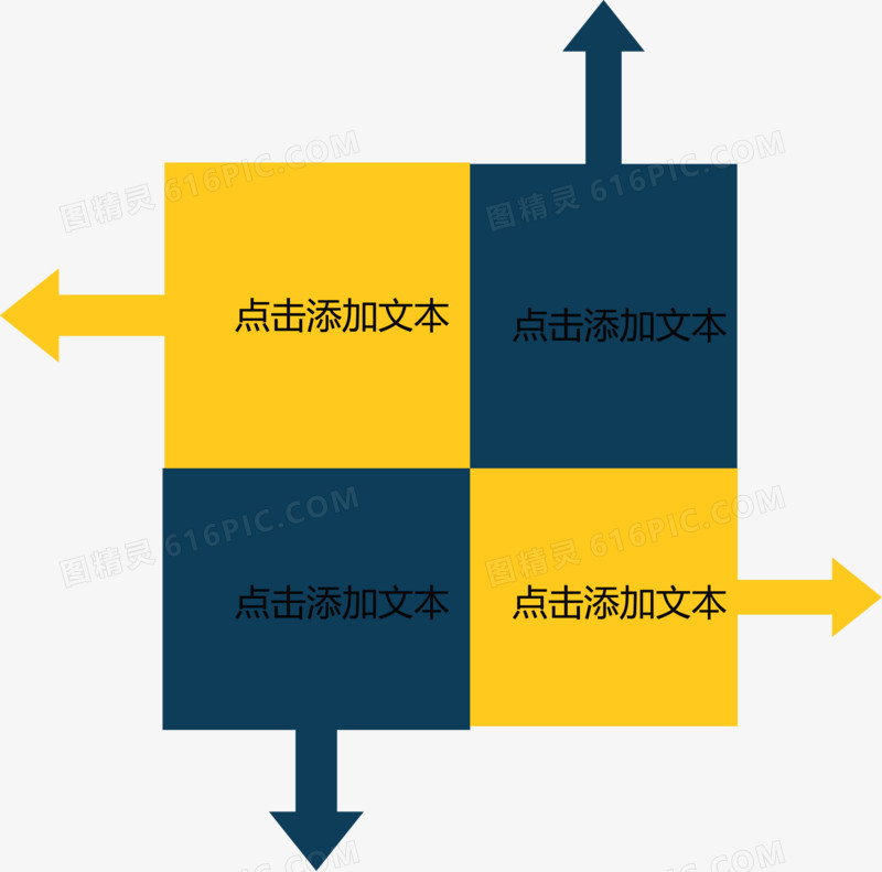 矩形箭头分类图.