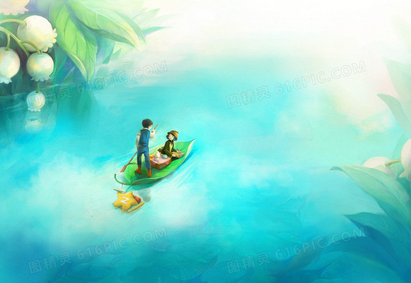 童话里的动漫人物与小舟