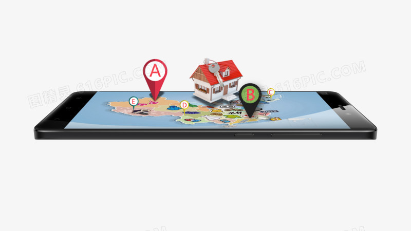 手机地图上的3D立体小房子免费下载