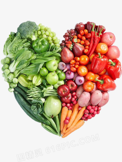 蔬菜水果爱心