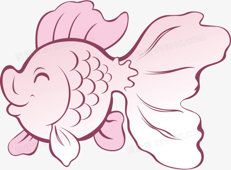 粉色小金鱼