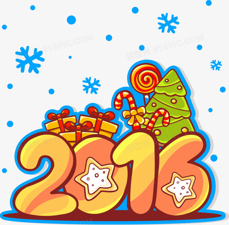2016卡通圣诞节字体