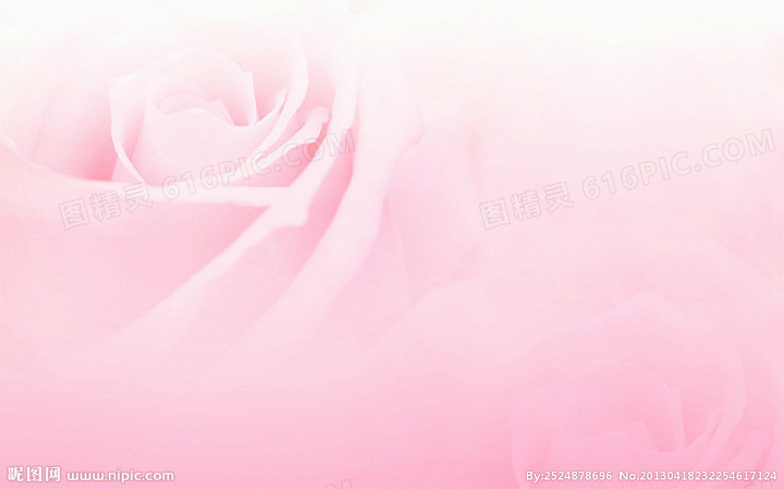 粉色唯美花朵装饰素材