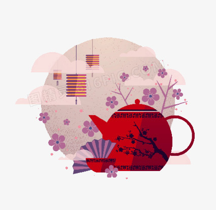 中秋茶艺术创意图片
