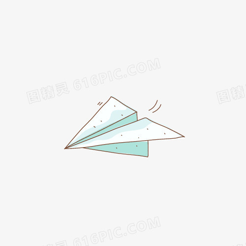 手绘线条飞机图案